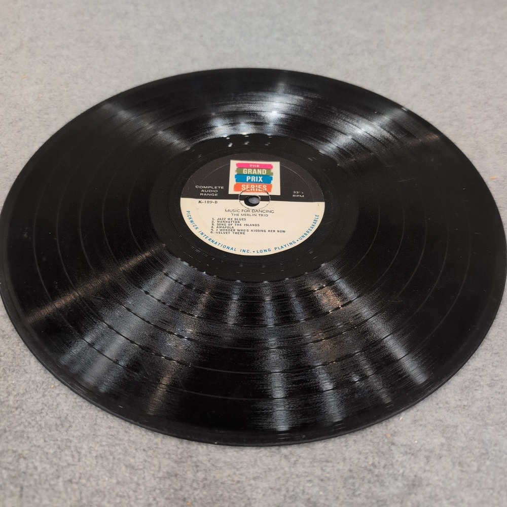 The Merlin Trio Music for Dancing Vinyl LP Grand Prix Series K-189 Pickwick Jazz - Picture 6 of 6